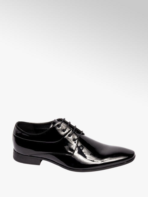 Venice Zwarte geklede lak veterschoen Gratis Bezorgd Venice Zwarte geklede lak veterschoen Gratis Bezorgd